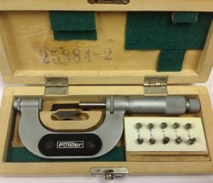 Fowler External Thread Micrometer 1″ to 2″ 60 degree