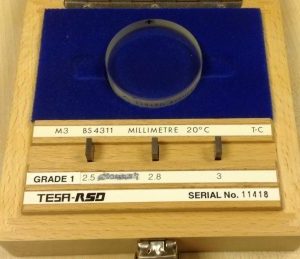 TESA RSD M3 Optical Test Kit Gauge Block Grade 1